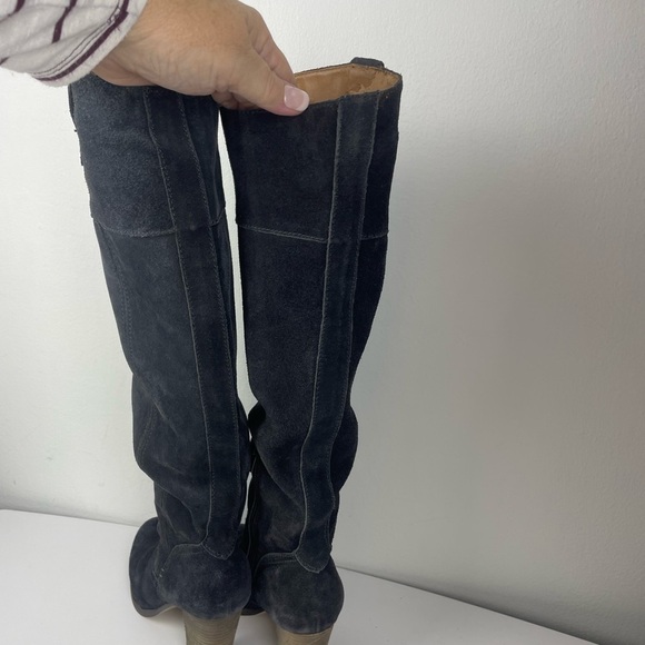 Dolce Vita DV Gray Suede Side Zip Heeled Boots size 6.5 M - Picture 11 of 17